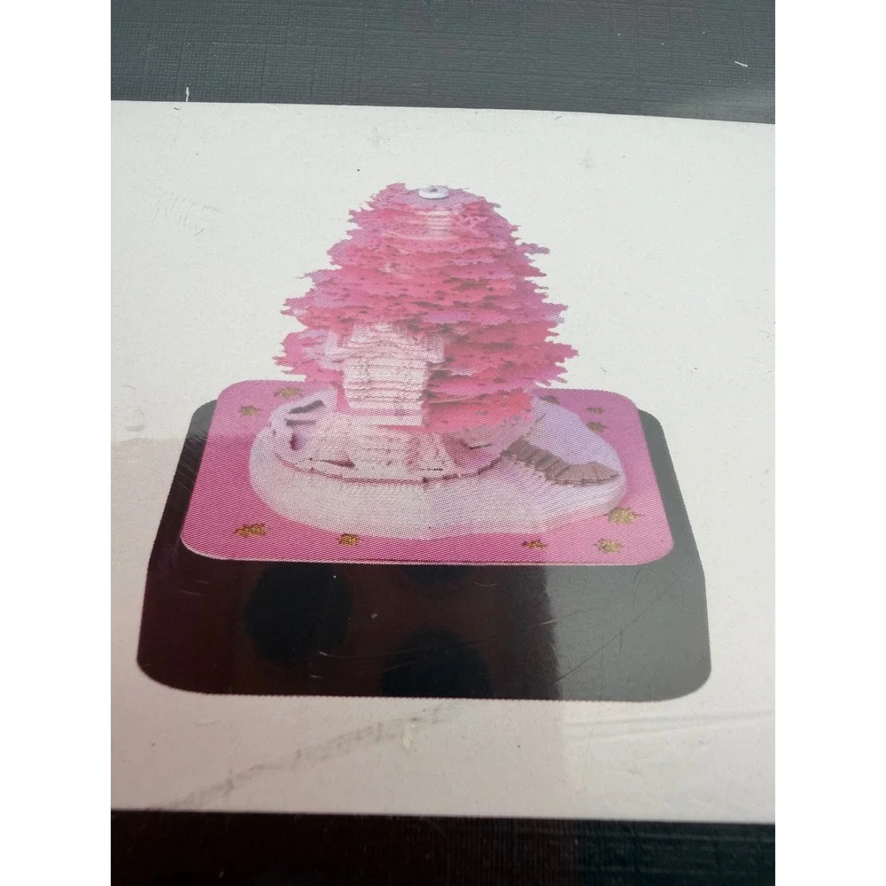 MACTANO Sakura 2024 3D Memo Pad Art Notepaper Cherry Blossom Tree Pink T0605